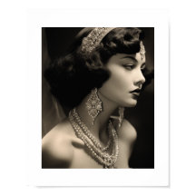 Old Hollywood Glam Brunette Actress