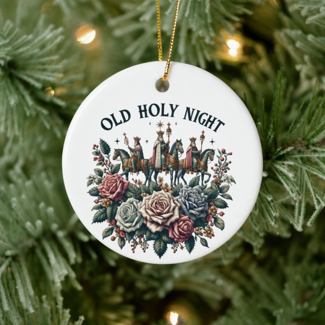 Old Holy Night Ceramic Tree Decoration (Tree)