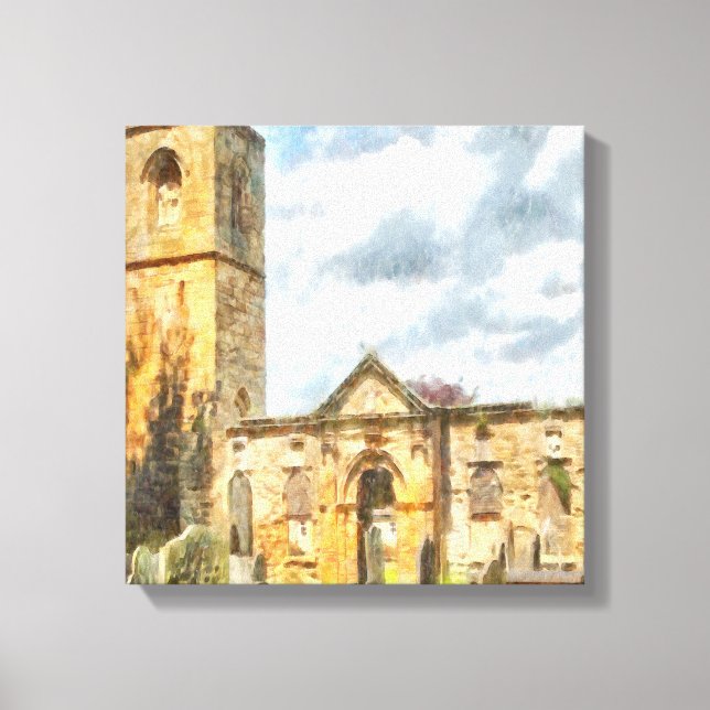 Old Holy Trinity Gothic Architecture Church Canvas Print (Front)