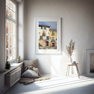 Old House at Segovia, Spain   Cass Gilbert Poster