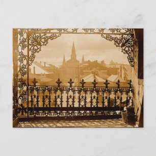 Old House Balcony New Orleans Postcard