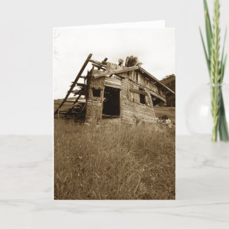old house greeting card