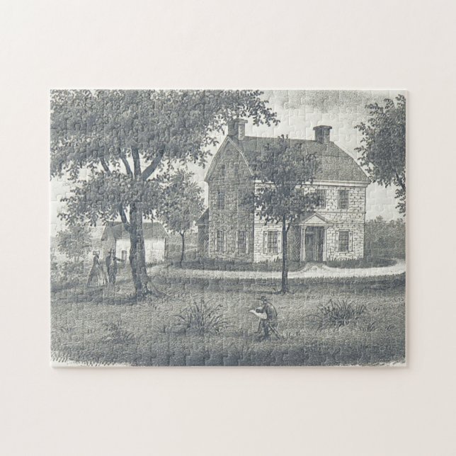Old House, Trees, Lawn Puzzle (Horizontal)
