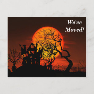 Old House We've Moved New Address Postcard