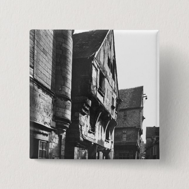 Old houses at Grand Carroi 15 Cm Square Badge (Front)