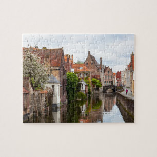 Old houses in Bruges, Belgium Jigsaw Puzzle