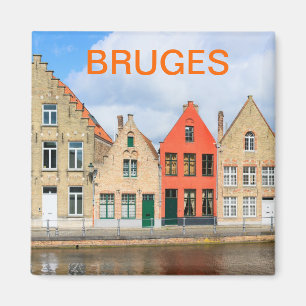 Old houses in Bruges, Belgium Magnet