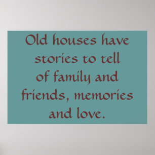 Old Houses Poster