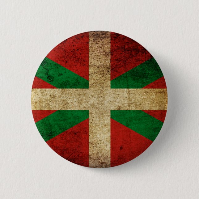 Old Ikurriña 6 Cm Round Badge (Front)