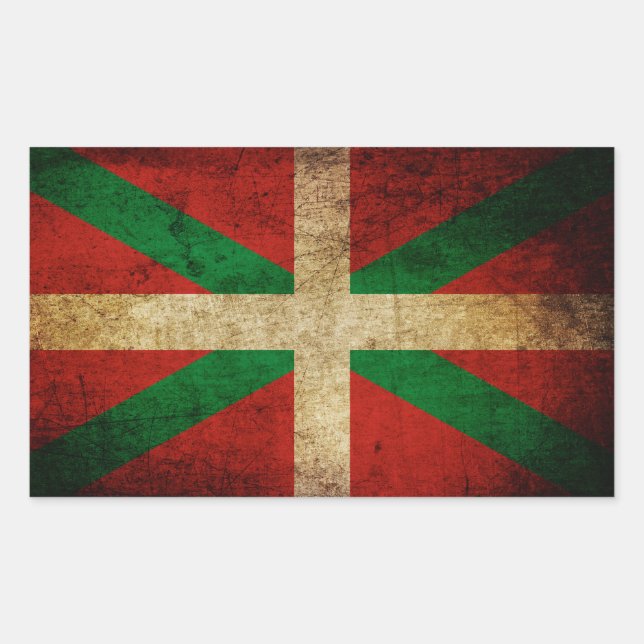 Old Ikurriña Rectangular Sticker (Front)