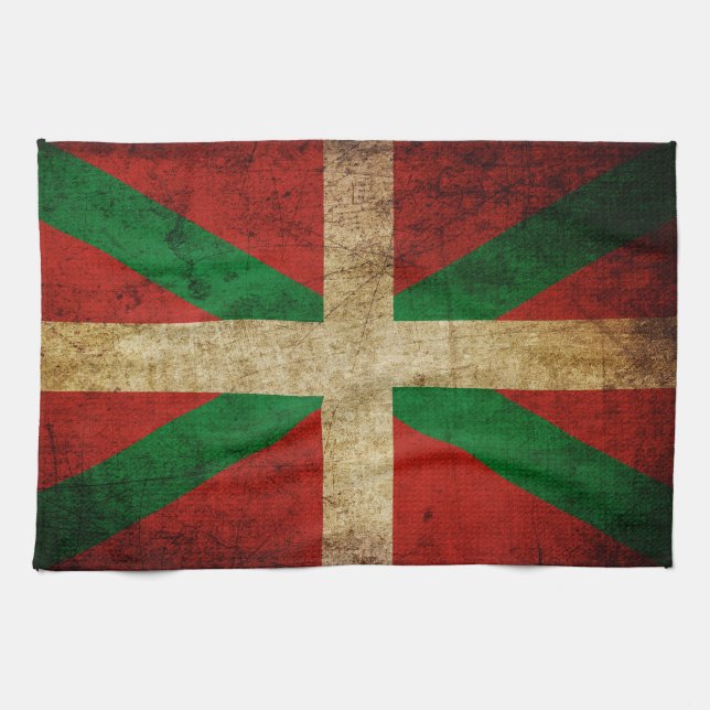 Old Ikurriña Tea Towel (Horizontal)