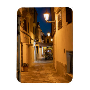 Old illuminated narrow street in Mahon - Menorca Magnet