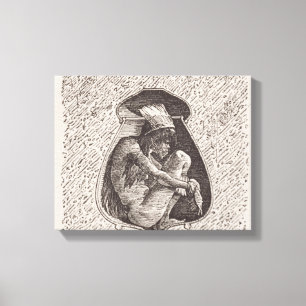 Old Indian cemetery Canvas Print