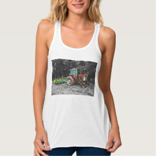 Old International Tractor Painterly Tank Top