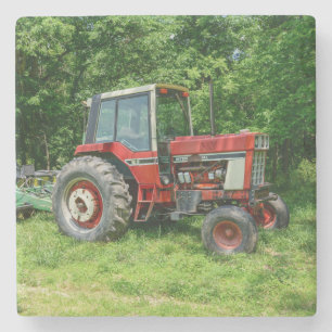 Old International Tractor Stone Coaster