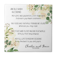 Old Irish Blessing & Wedding Greenery 3