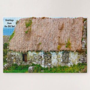 Old Irish Cottage Galway Ireland. Jigsaw Puzzle