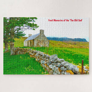 Old Irish Cottage Galway Ireland. Jigsaw Puzzle