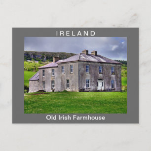 Old Irish Farmhouse Postcard