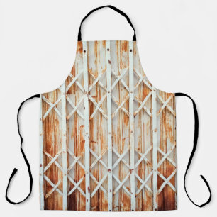Old iron door panels are rusted. abstract,antique, apron