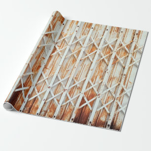 Old iron door panels are rusted. abstract,antique, wrapping paper
