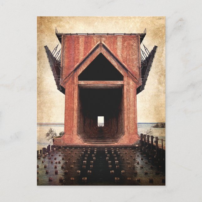 Old Iron Ore Dock Postcard (Front)