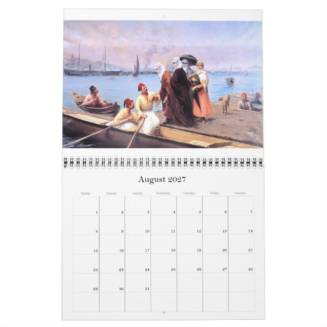 Old Istanbul Wall Calendar (Aug 2027)