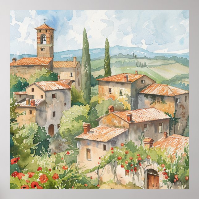 Old Italian Village  Poster (Front)