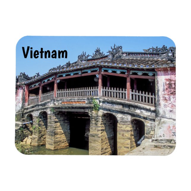 Old japanese covered bridge in Hoi An - Vietnam Magnet (Horizontal)