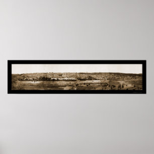 Old Jerusalem Panview Photo 1865 Poster