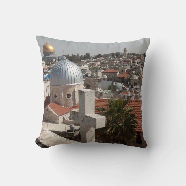 Old Jerusalem's Skyline Cushion (Front)