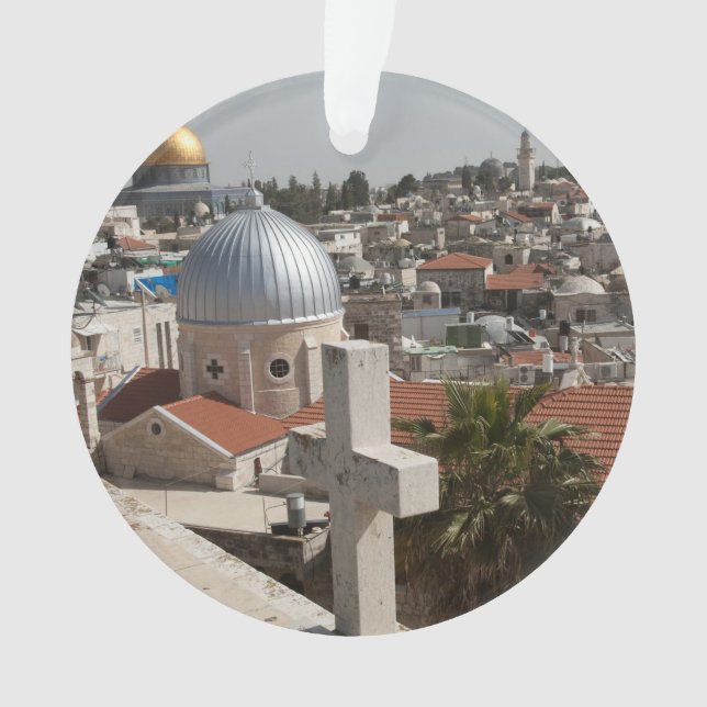 Old Jerusalem's Skyline Ornament (Front)