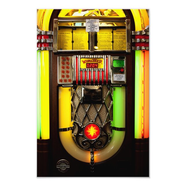Old Jukebox Photo Print (Front)