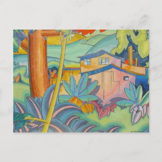 'Old Kahala Home' - Arman Manookian Postcard (Front)
