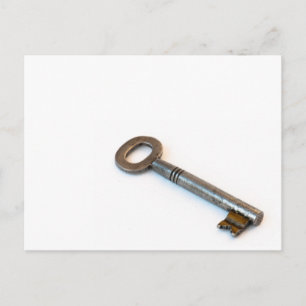 Old key postcard
