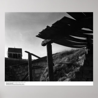 Old Kilns, with Shack in Background, 1963 Poster