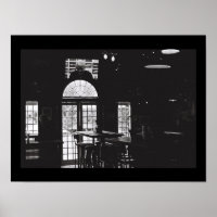 Old Kodak Film BNW Noir Windows Bar Bear A3 Poster