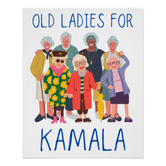 Old Ladies for Kamala Poster