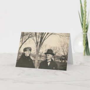 old lady and old man card