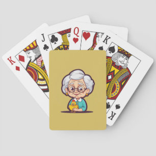 Old Lady Chicken Playing Cards