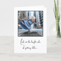 Old Lady Dancing On City Street