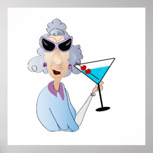 old lady poster