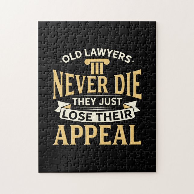 Old Lawyers They Just Lose Their Appeal Jigsaw Puzzle (Vertical)