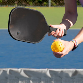 Old leather black flat surface luxury pickleball paddle