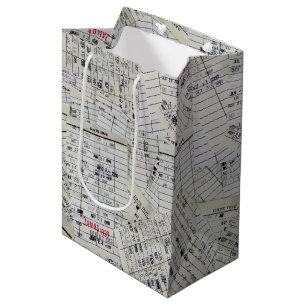 Old Library Card Collection Medium Gift Bag