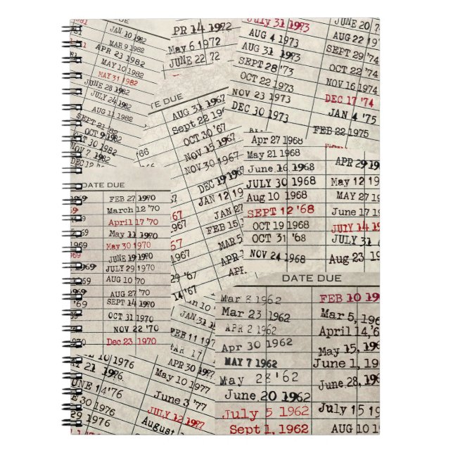Old Library Card Collection    Notebook (Front)