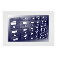 Old library drawers