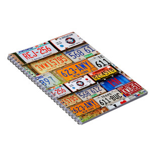 Old License Plates Notebook