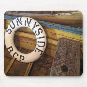Old Life Preserver In An Abandoned Cannery Mouse Pad