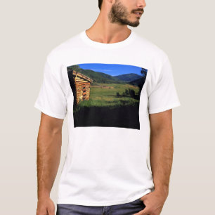 Old log homestead near Park City, Utah. (P.R.) T-Shirt
